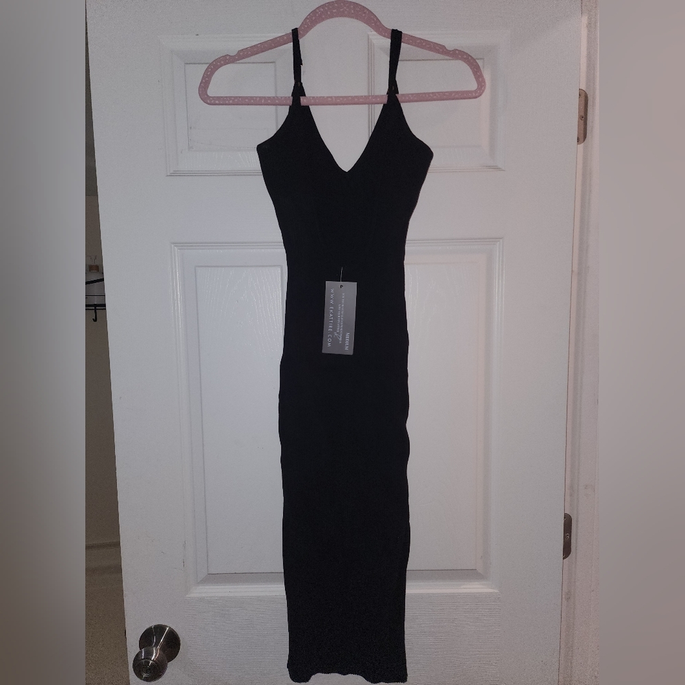 Size medium open back stretchy dress